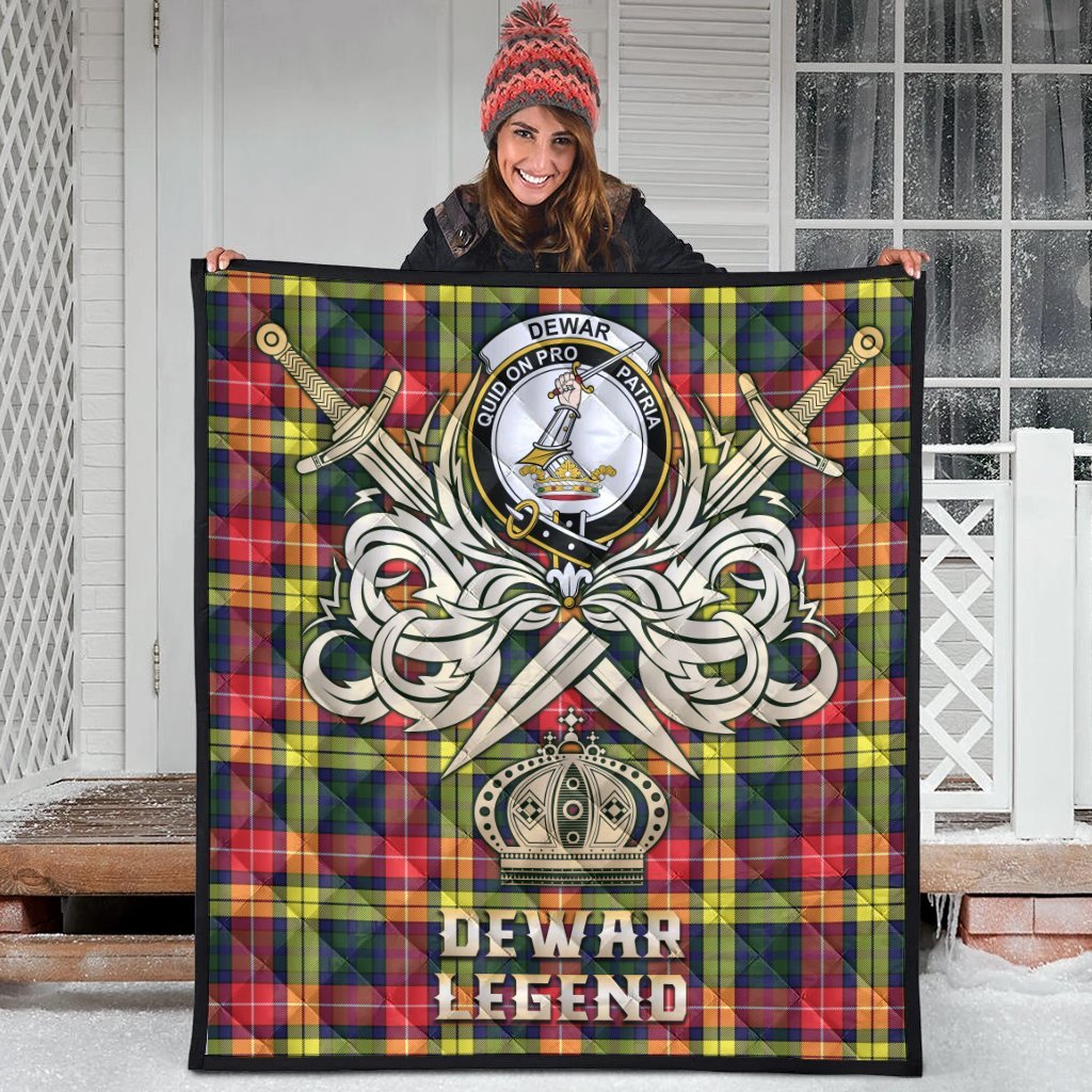 Dewar Tartan Crest Legend Gold Royal Premium Quilt