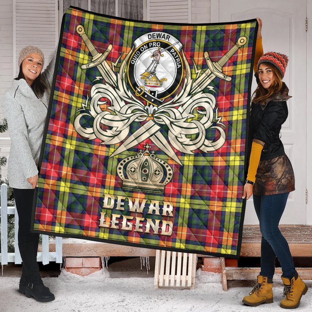 Dewar Tartan Crest Legend Gold Royal Premium Quilt