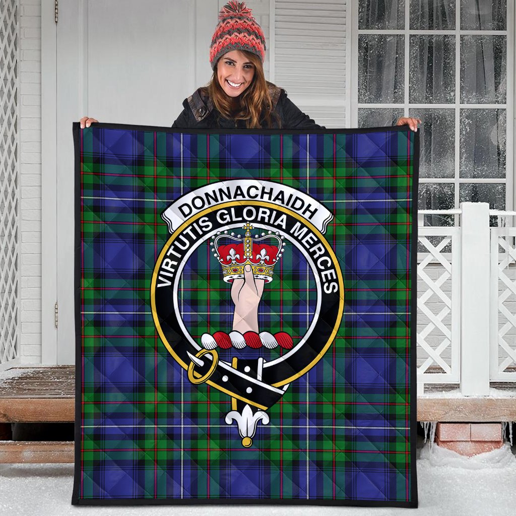 Donnachaidh Tartan Crest Quilt
