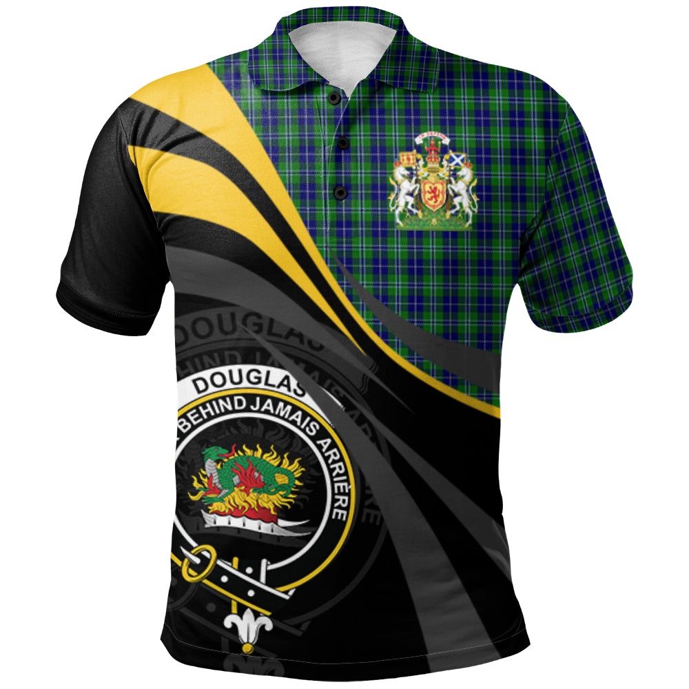 Douglas 01 Tartan Polo Shirt - Royal Coat Of Arms Style