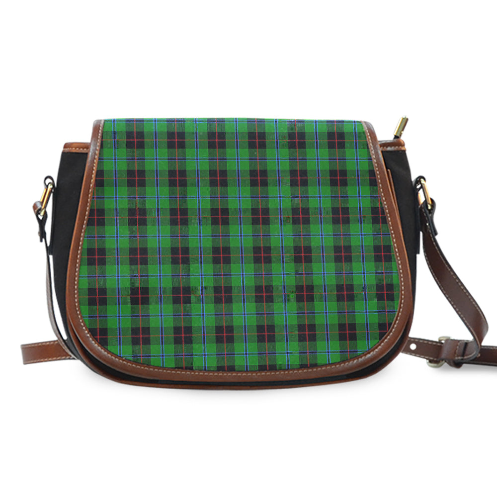 Douglas Black Tartan Saddle Handbags