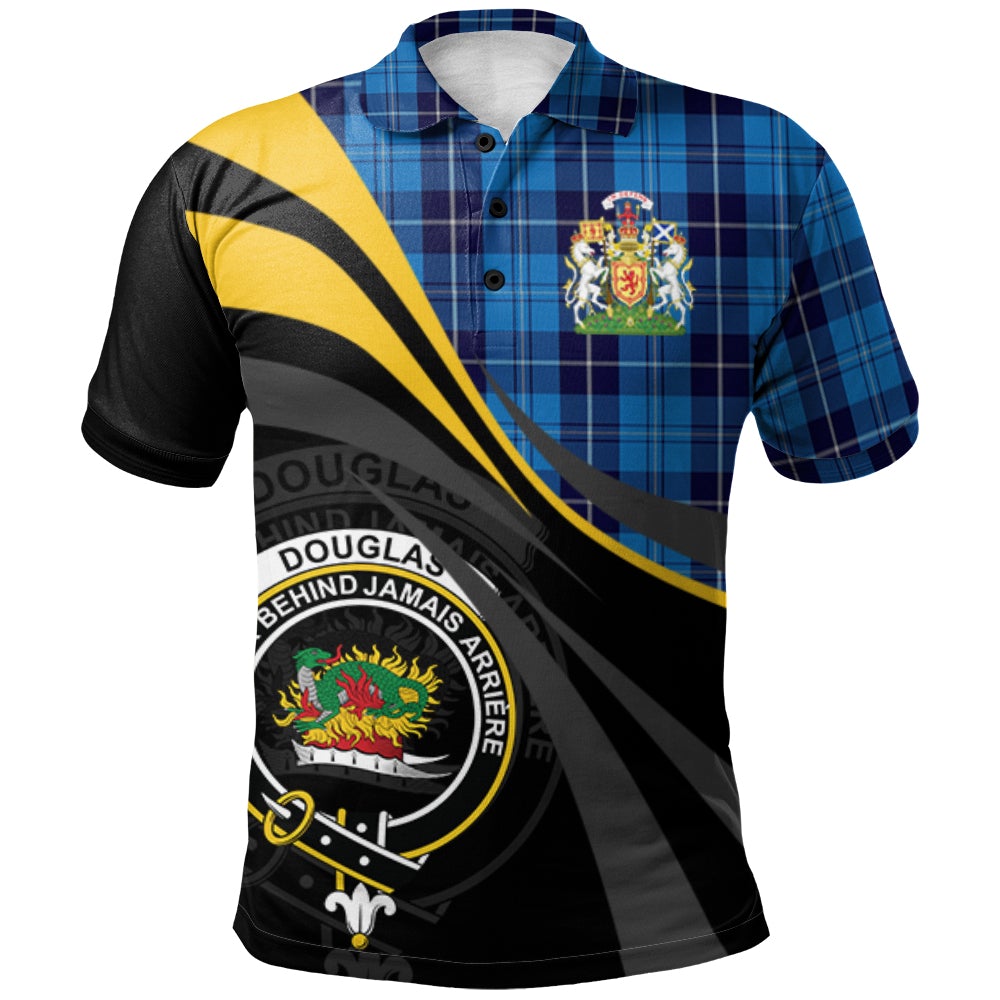 Douglas Variation Tartan Polo Shirt - Royal Coat Of Arms Style
