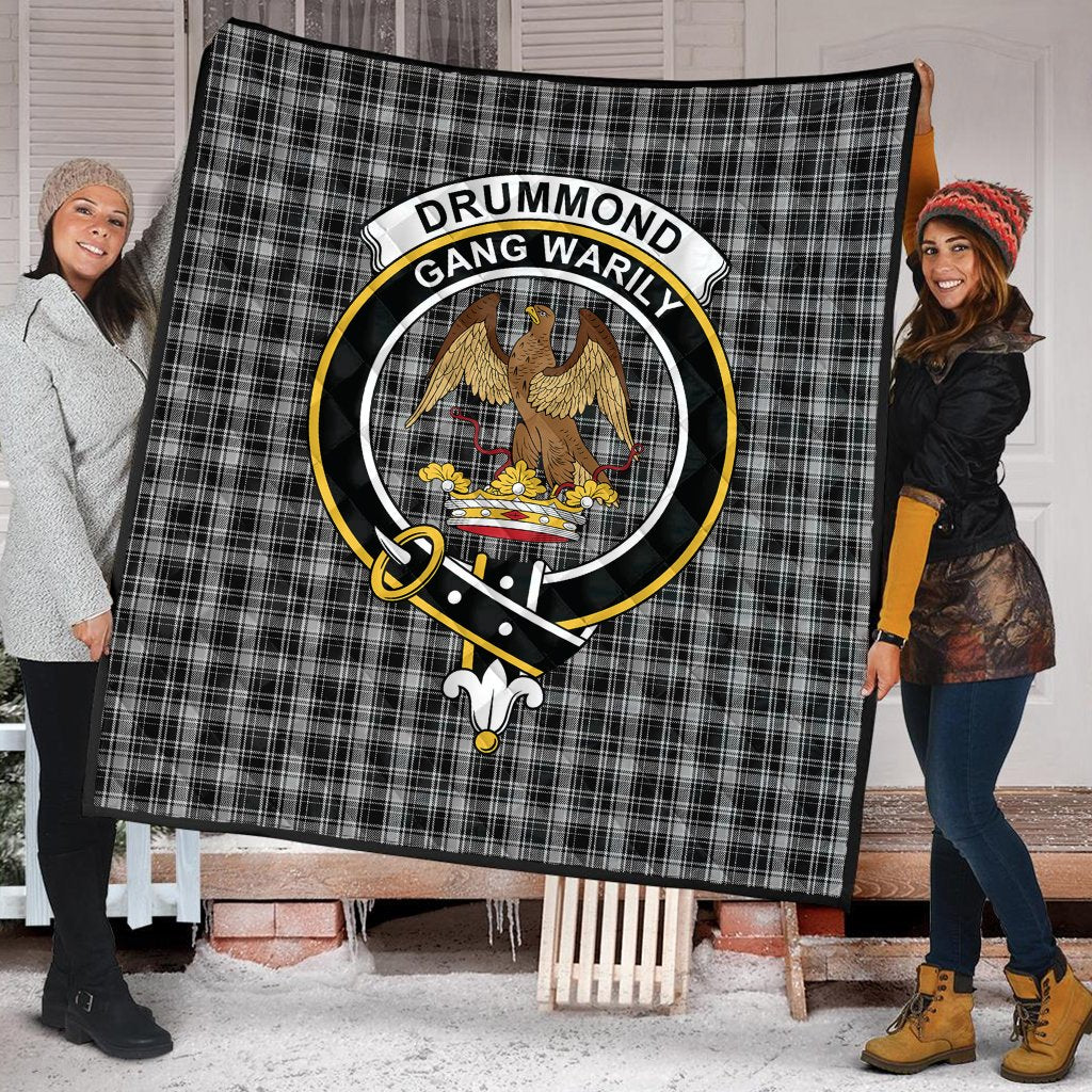 Drummond Grey Originaux Tartan Crest Quilt