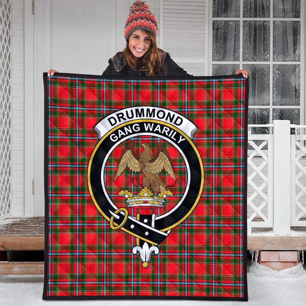 Drummond of Perth Tartan Crest Quilt