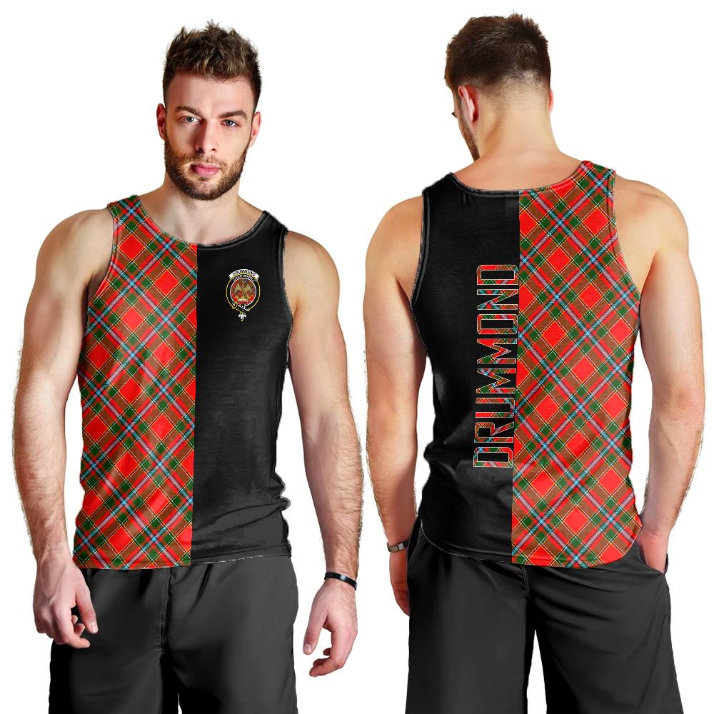 Drummond of Perth Tartan Crest Men's Tank Top - Cross Style