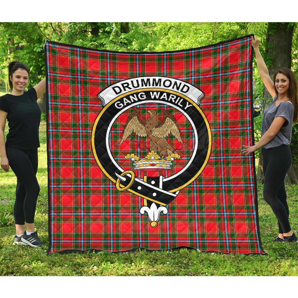 Drummond of Perth Tartan Crest Quilt