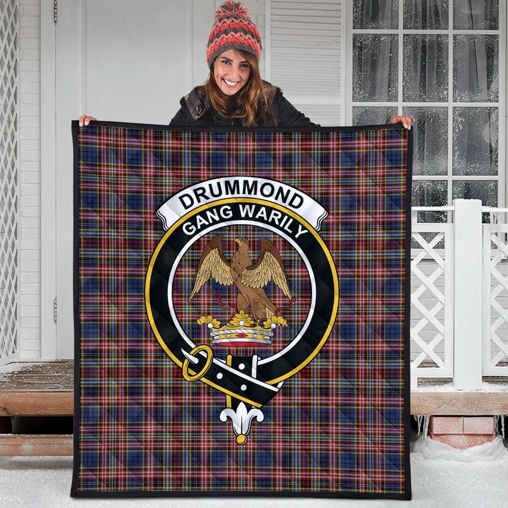 Drummond of Strathallen Tartan Crest Quilt