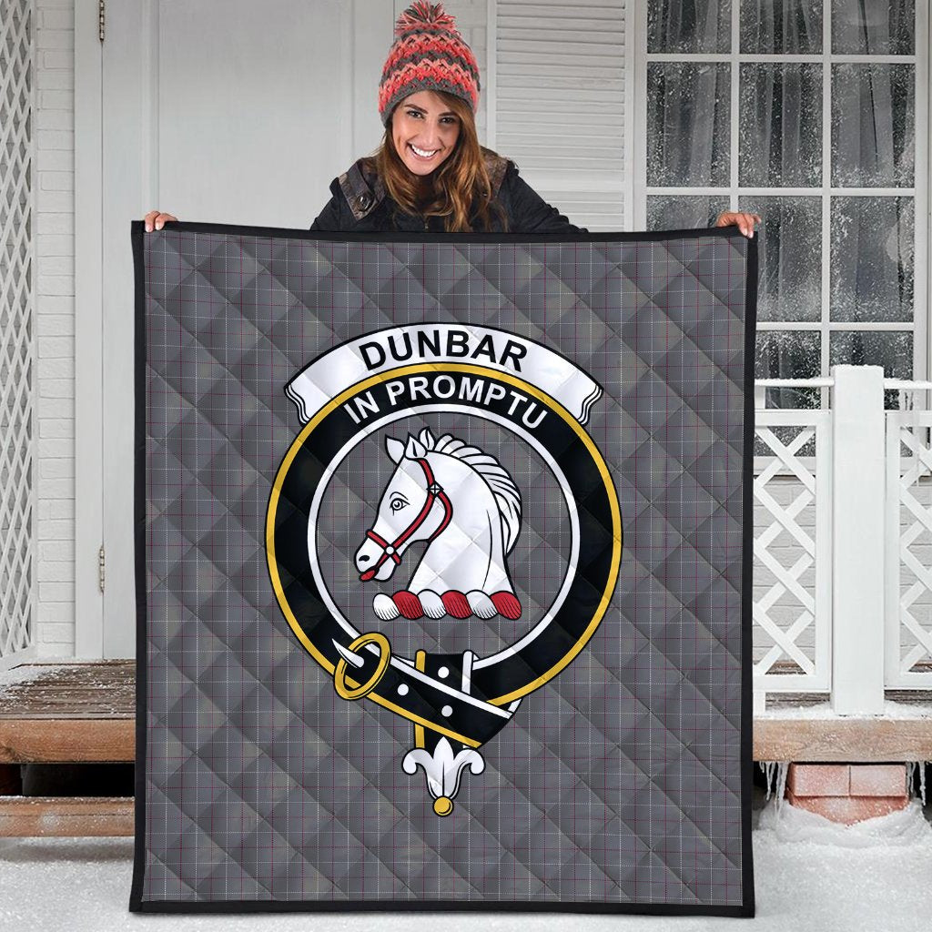 Dunbar of Pitgaveny Tartan Crest Quilt