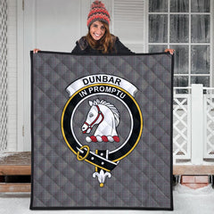 Dunbar of Pitgaveny Tartan Crest Quilt
