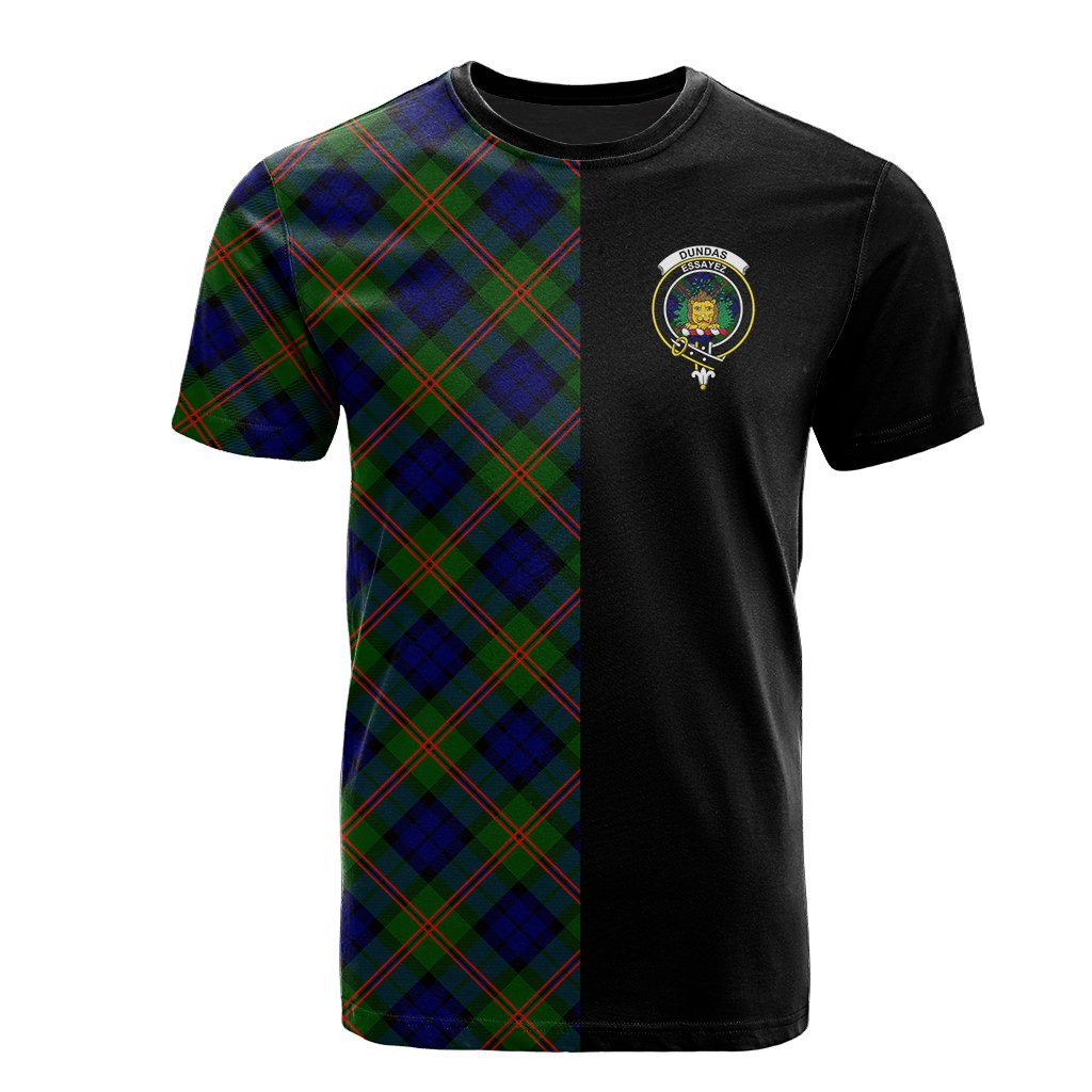 Dundas Modern 02 Tartan T-Shirt Half of Me - Cross Style