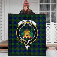 Dundas Modern Tartan Crest Quilt