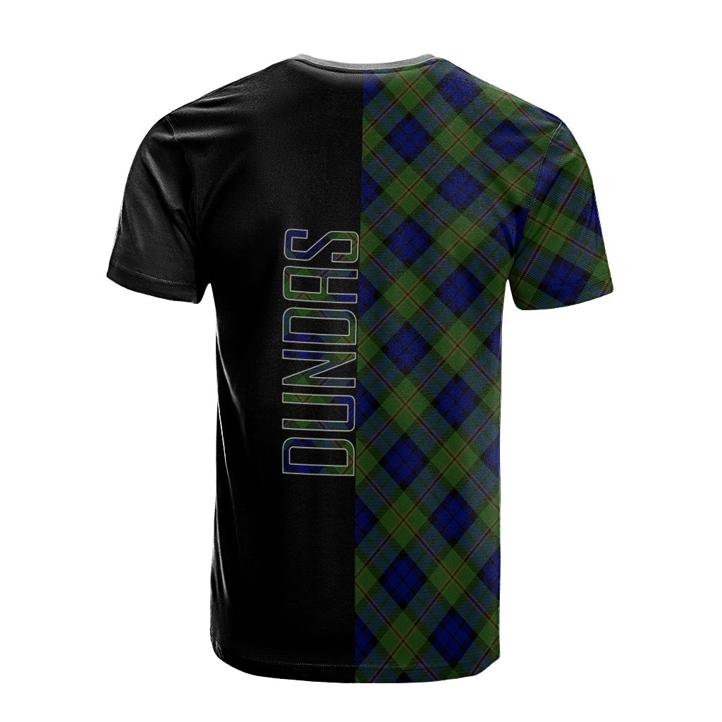 Dundas Modern Tartan T-Shirt Half of Me - Cross Style