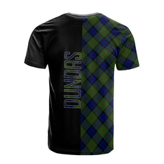 Dundas Modern Tartan T-Shirt Half of Me - Cross Style