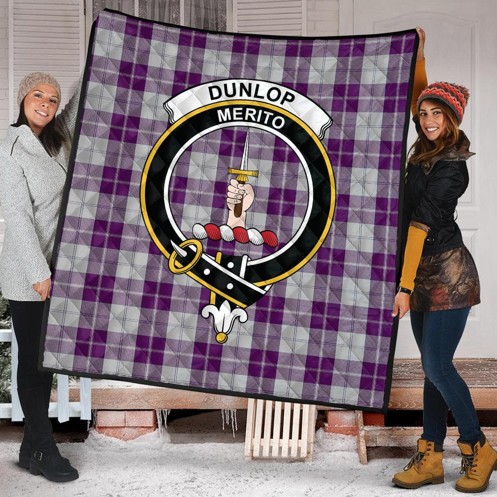 Dunlop Dress Tartan Crest Quilt
