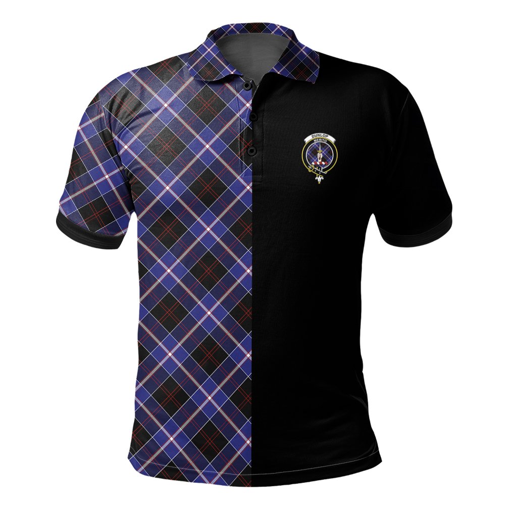 Dunlop Modern Tartan Polo Shirt Half of Me - Cross Style