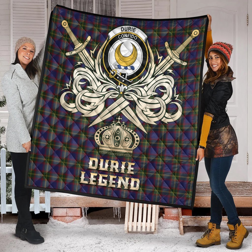 Durie Tartan Crest Legend Gold Royal Premium Quilt
