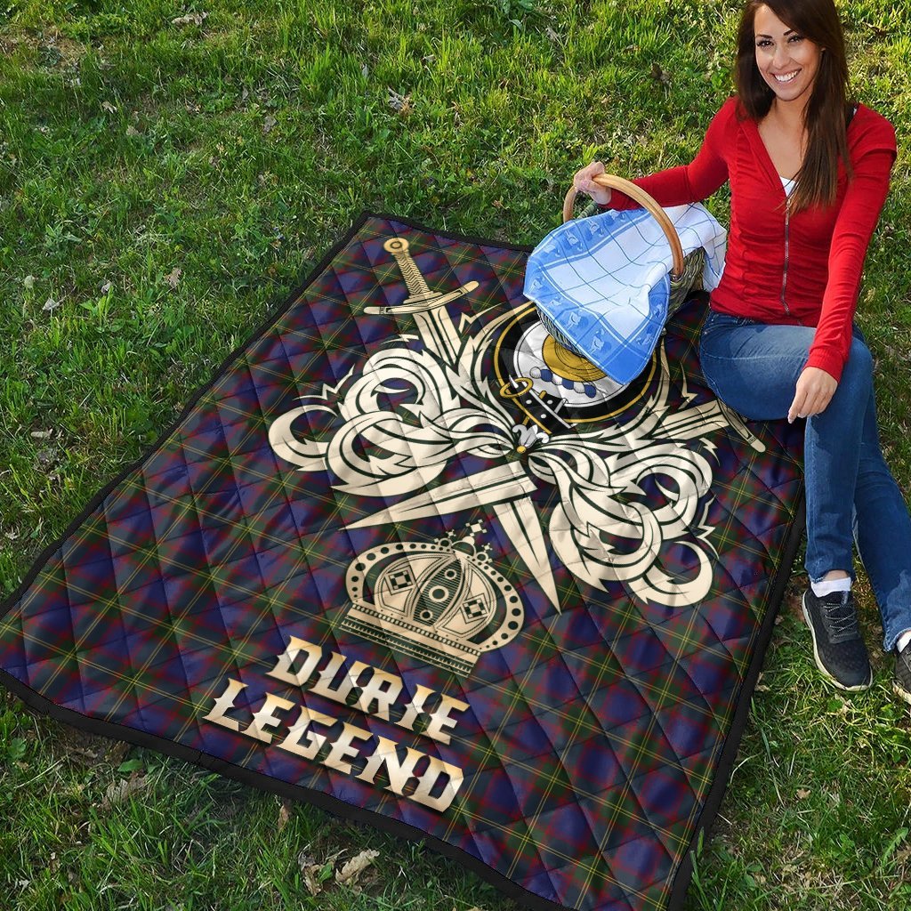 Durie Tartan Crest Legend Gold Royal Premium Quilt