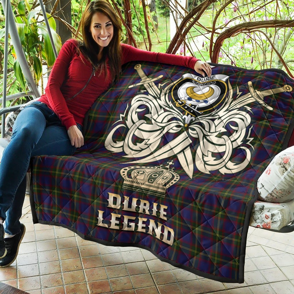 Durie Tartan Crest Legend Gold Royal Premium Quilt