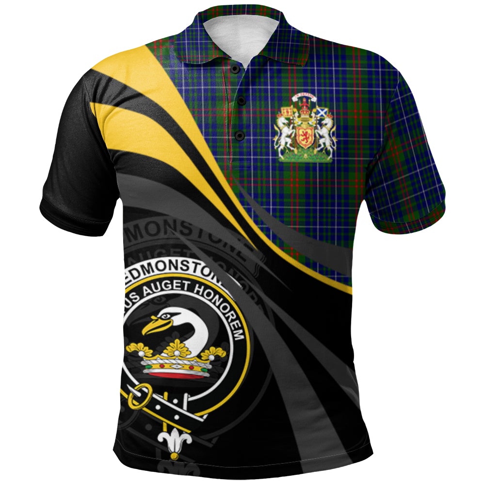 Edmonstone of Duntreath Tartan Polo Shirt - Royal Coat Of Arms Style