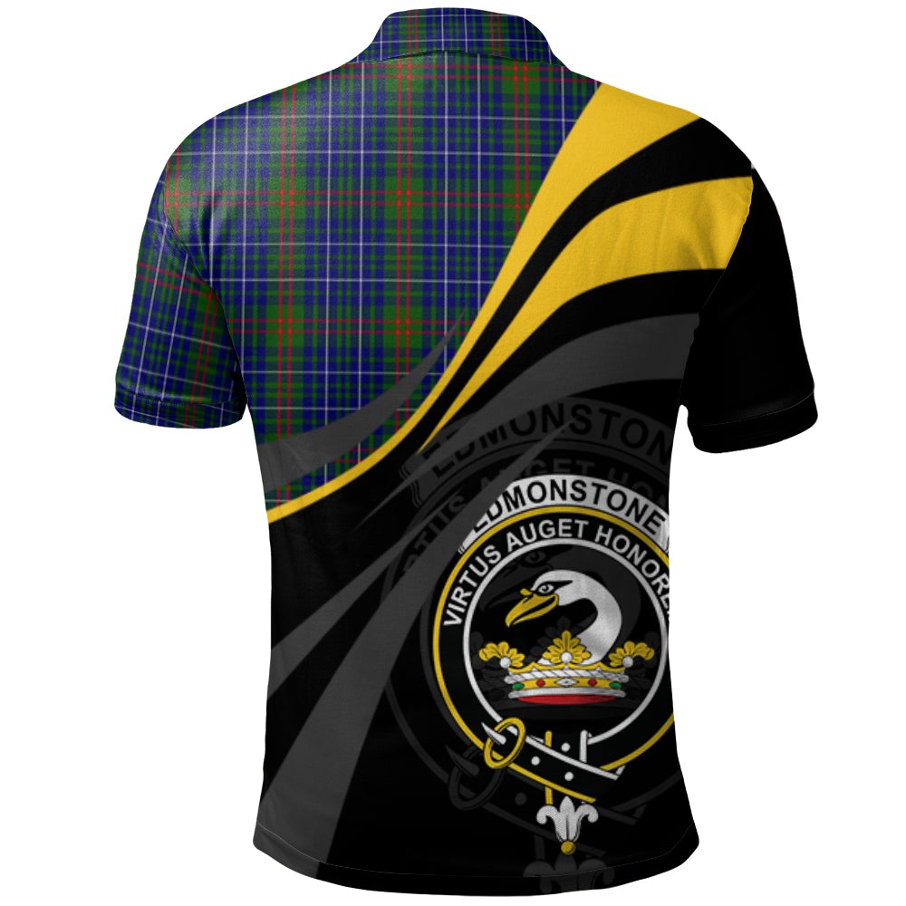 Edmonstone of Duntreath Tartan Polo Shirt - Royal Coat Of Arms Style