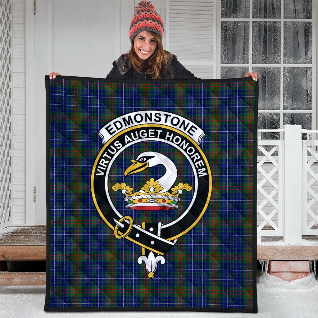 Edmonstone of Duntreath Tartan Crest Quilt