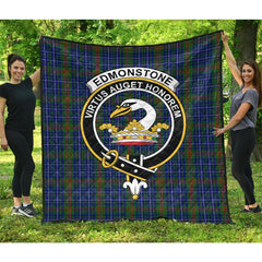 Edmonstone of Duntreath Tartan Crest Quilt