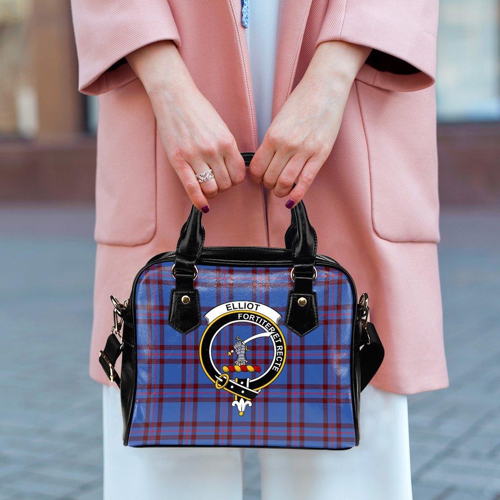 Elliot Modern Tartan Crest Shoulder Handbags