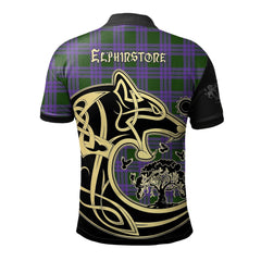 Elphinstone Tartan Polo Shirt Viking Wolf