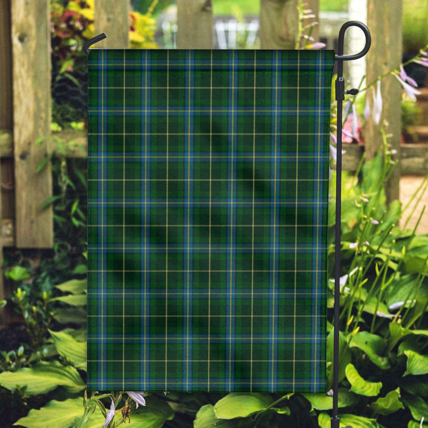 Emerald Society 1 Tartan Garden Flag