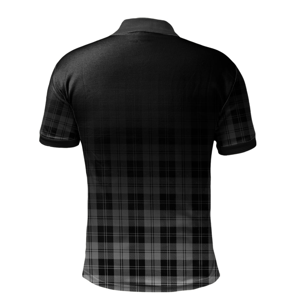 Erskine Black and White Tartan Polo Shirt - Alba Celtic Style