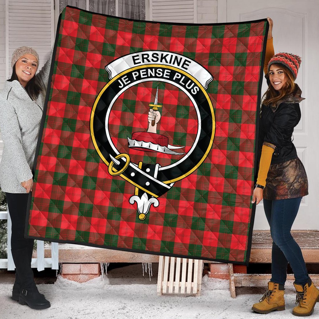 Erskine Modern Tartan Crest Quilt