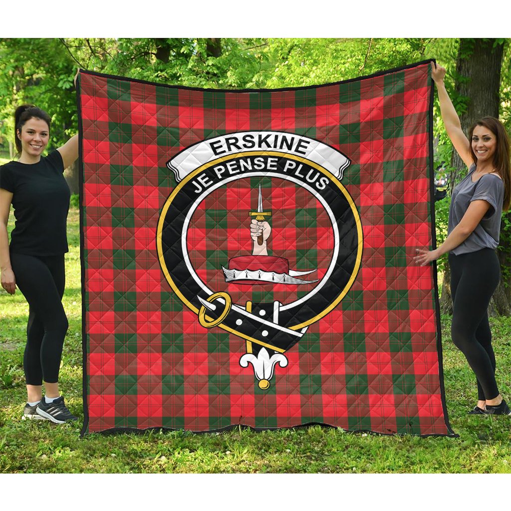 Erskine Modern Tartan Crest Quilt