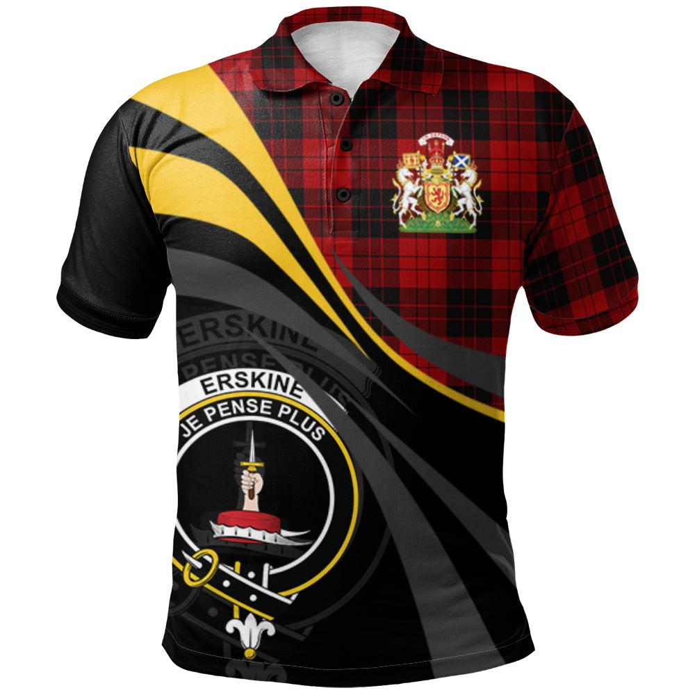 Erskine Paton Tartan Polo Shirt - Royal Coat Of Arms Style