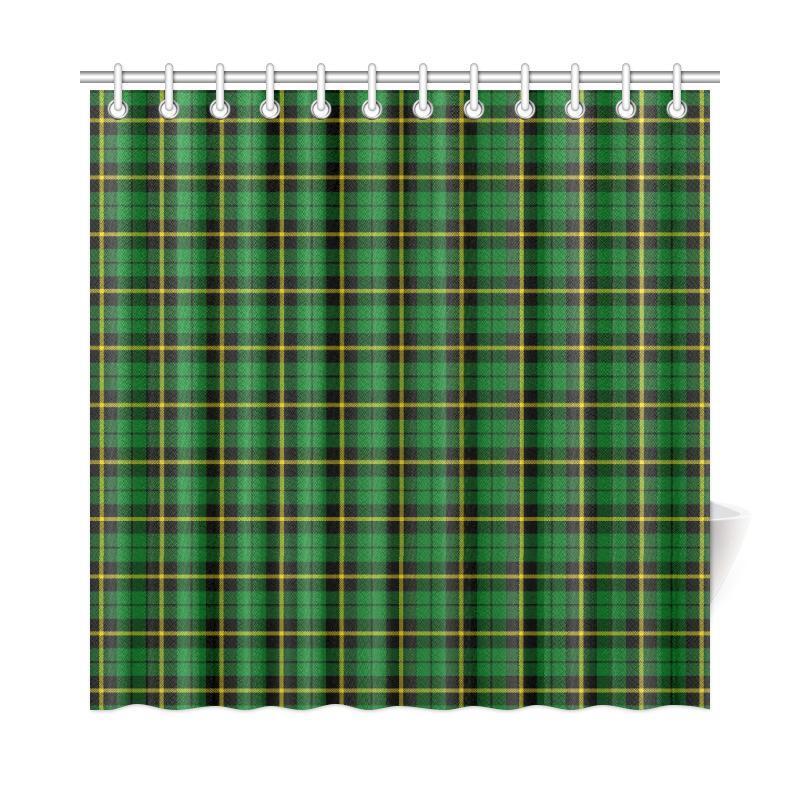 Wallace Hunting - Green Tartan Shower Curtain