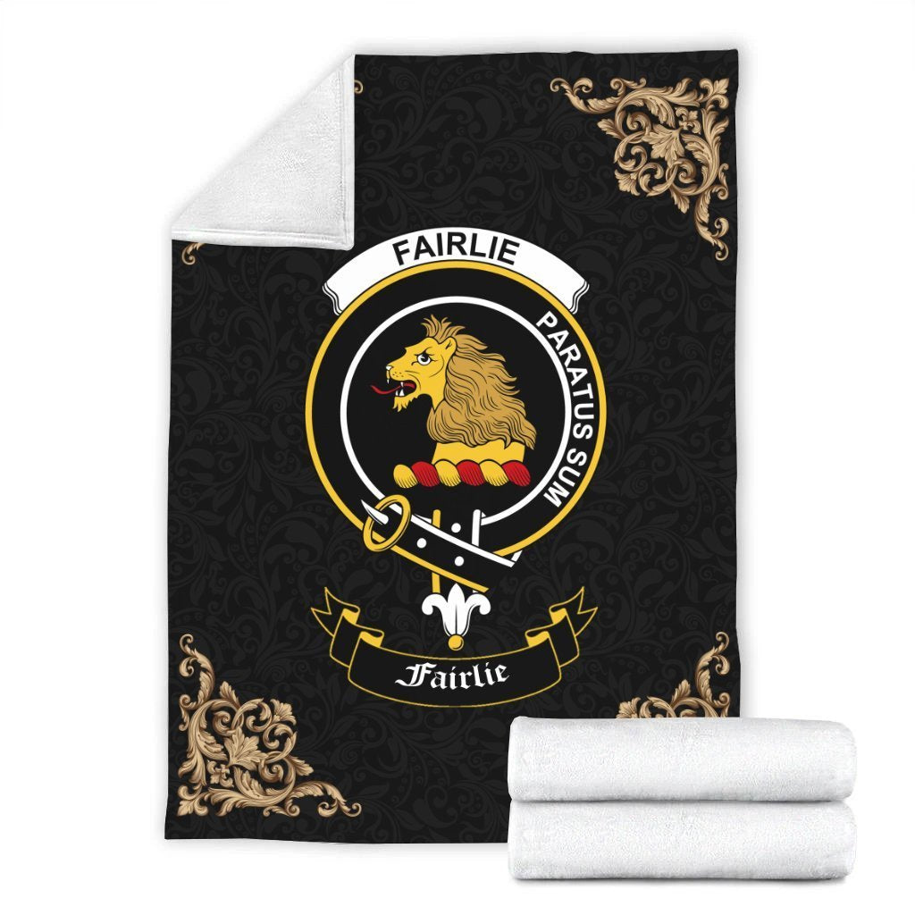 Fairlie Crest Tartan Premium Blanket Black