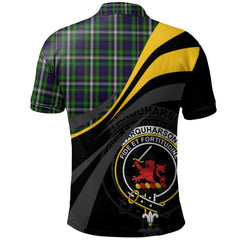 Farquharson Dress Tartan Polo Shirt - Royal Coat Of Arms Style