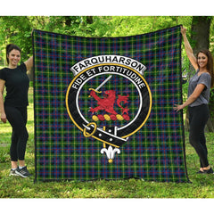 Farquharson Modern Tartan Crest Quilt