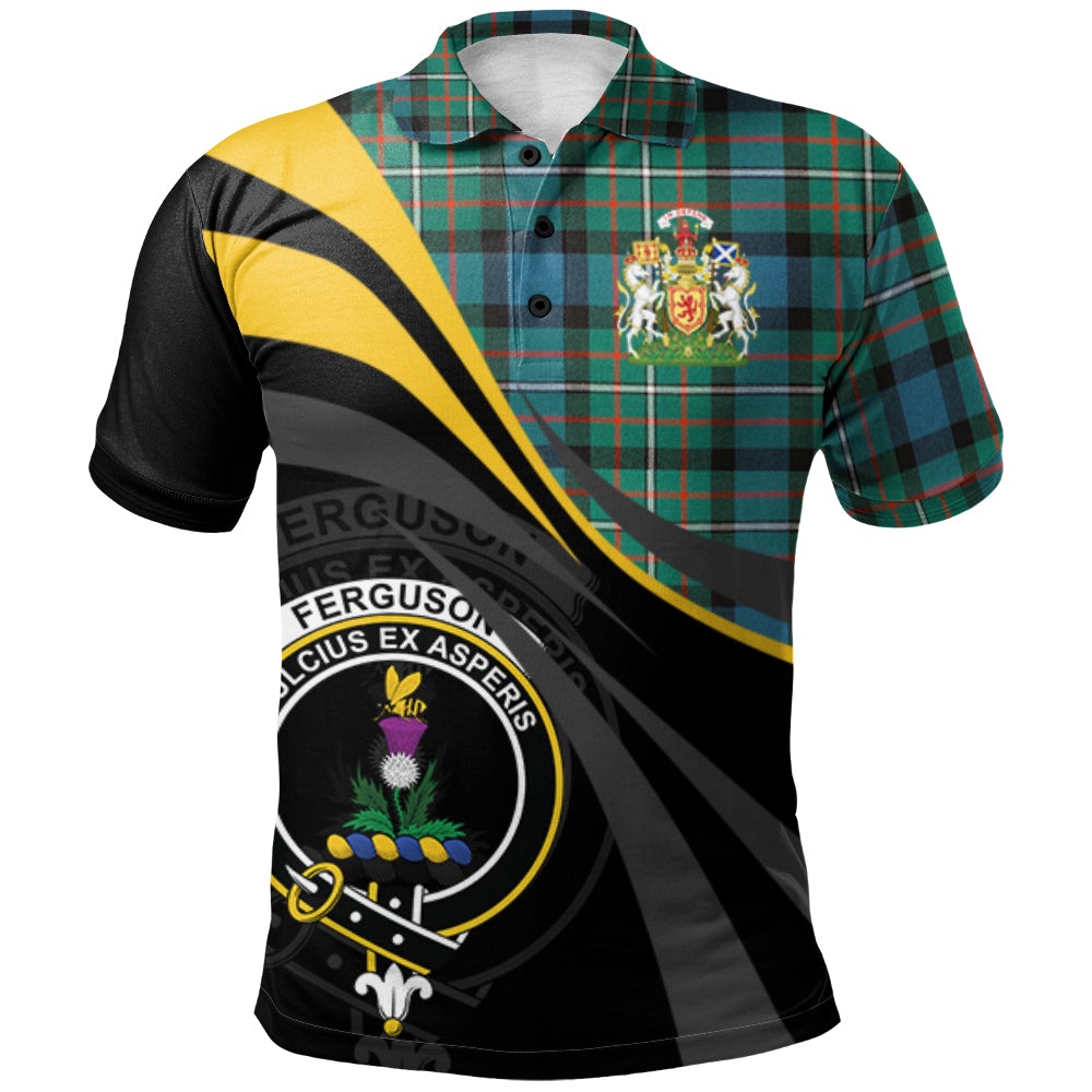 Ferguson Ancient Tartan Polo Shirt - Royal Coat Of Arms Style