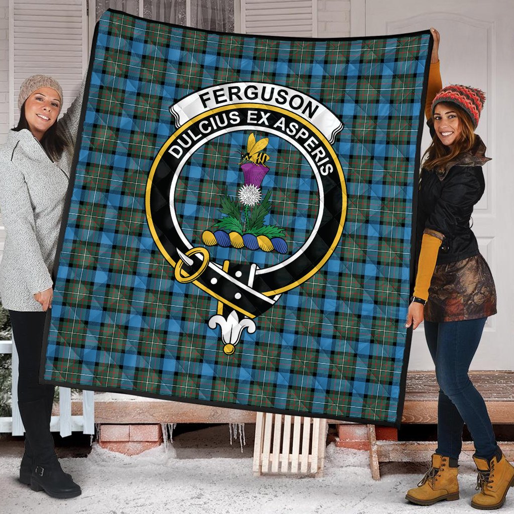 Fergusson Ancient Tartan Crest Quilt