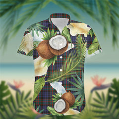 Fletcher Tartan Hawaiian Shirt Hibiscus, Coconut, Parrot, Pineapple - Tropical Garden Shirt
