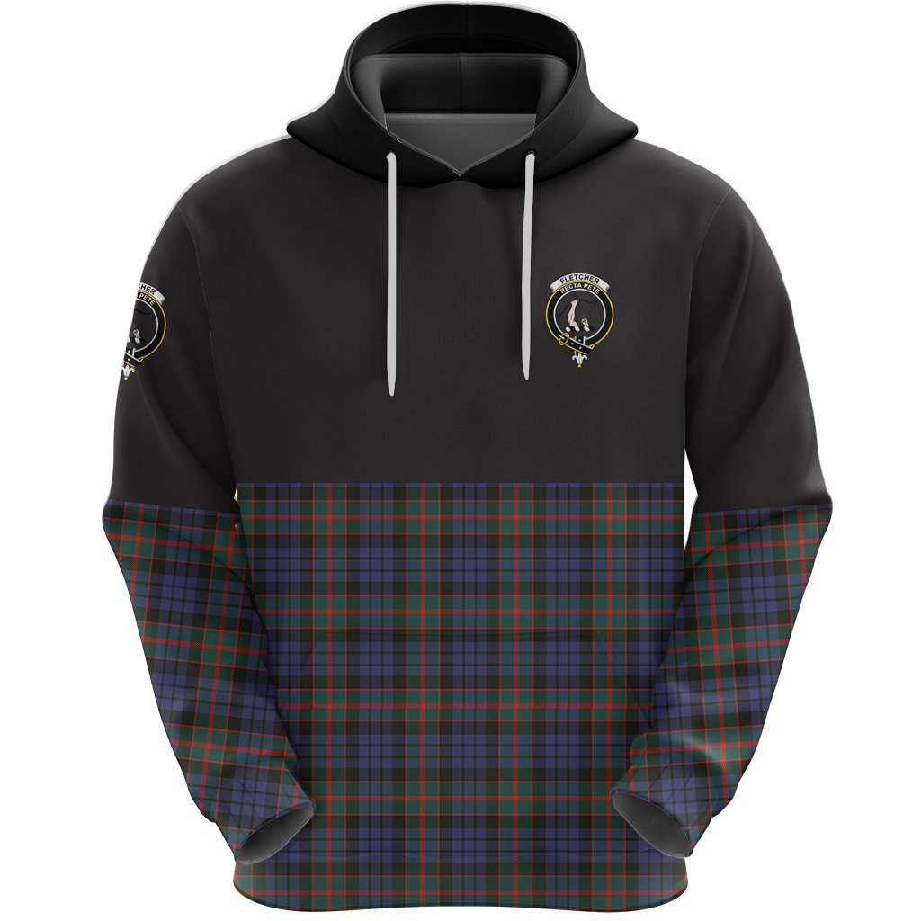 Fletcher of Dunans Clan Half Of Tartan Hoodie