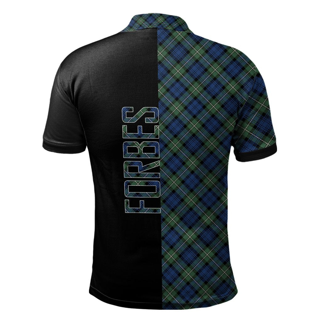 Forbes Ancient Tartan Polo Shirt Half of Me - Cross Style