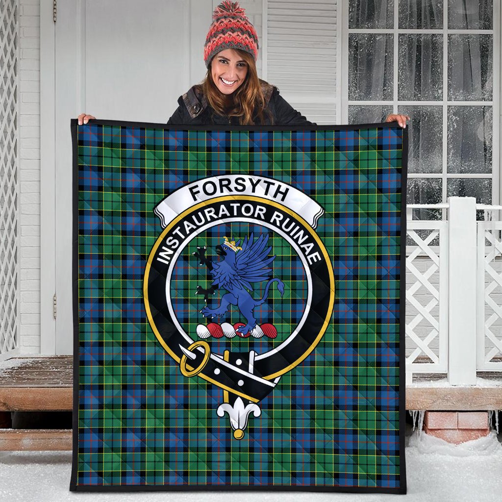 Forsyth Ancient Tartan Crest Quilt