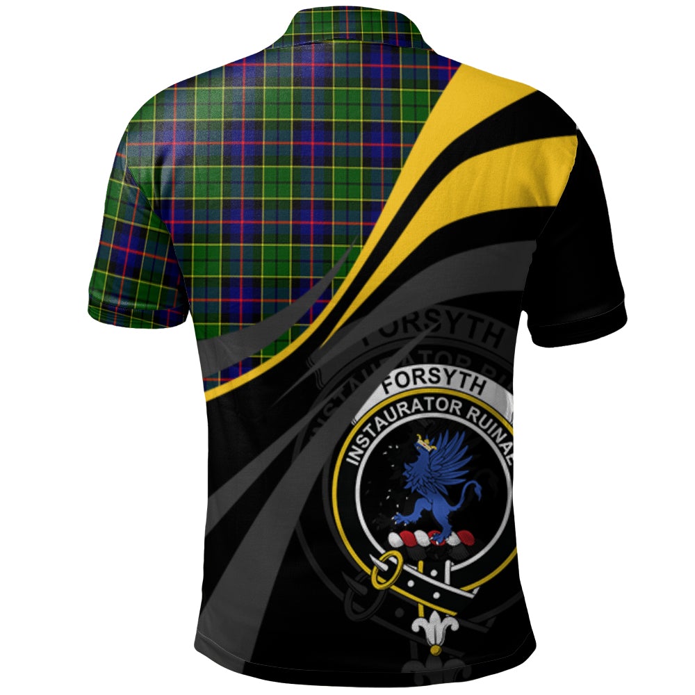 Forsyth Modern Tartan Polo Shirt - Royal Coat Of Arms Style