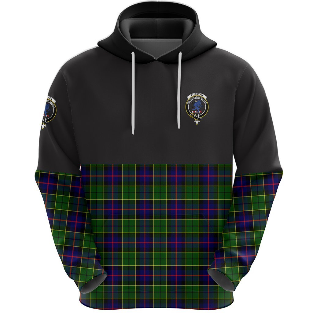 Forsyth Modern Clan Half Of Tartan Hoodie