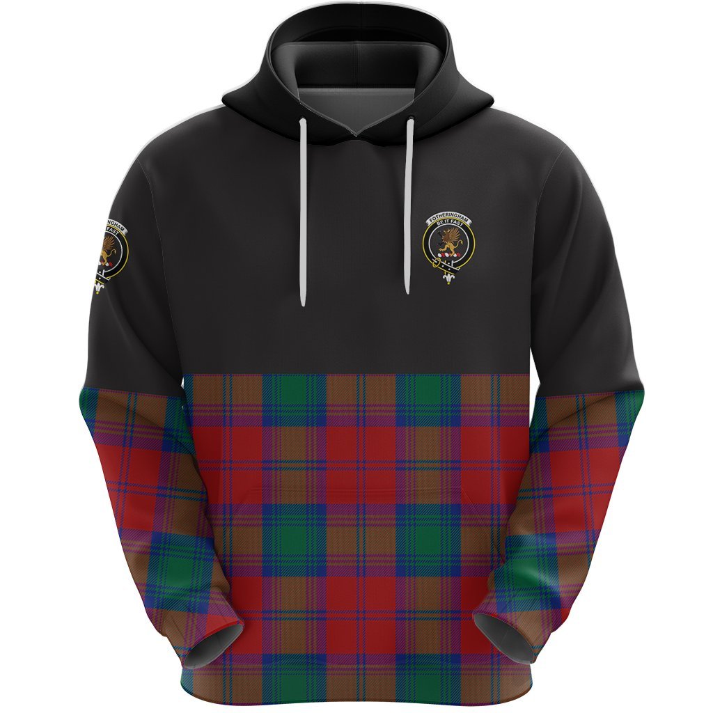 Fotheringham Modern Clan Half Of Tartan Hoodie