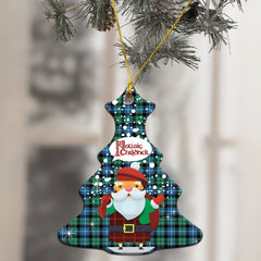 Galbraith Ancient Tartan Christmas Ceramic Ornament - Santa Style