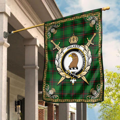 Halkett Tartan Crest Garden Flag - Celtic Thistle Style