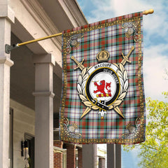 MacDuff Dress Ancient Tartan Crest Garden Flag - Celtic Thistle Style