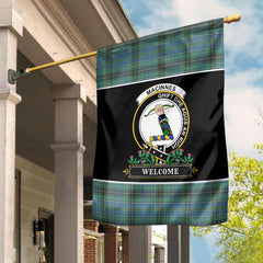 MacInnes Ancient Tartan Crest Garden Flag - Welcome Style